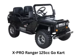 Image of a powerful X PRO Ranger 125cc Go Kart, featuring sleek design, robust construction, and dynamic features for an exhilarating off-road experience.