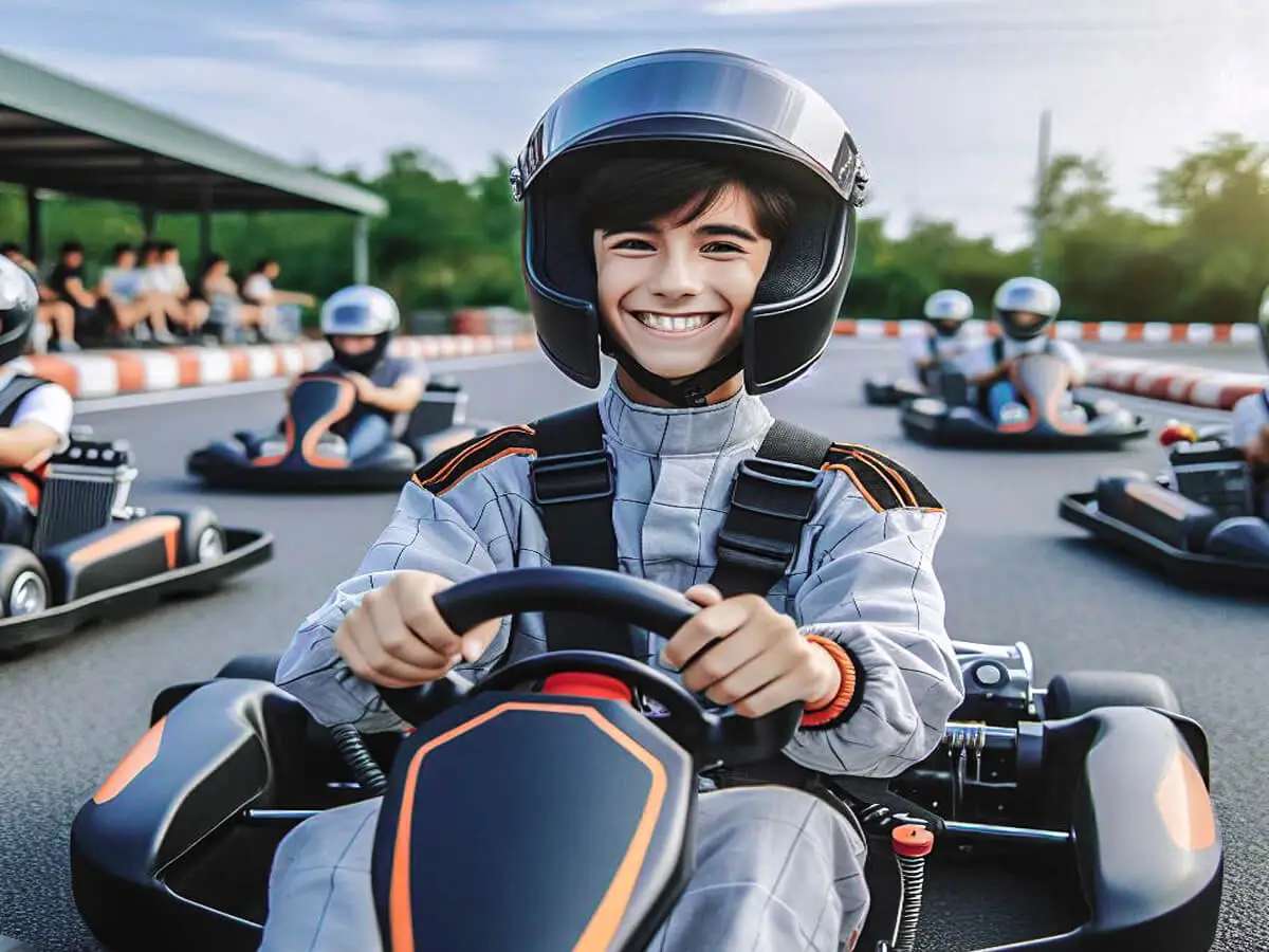 First-time go-karting adventure illustrated in the feature image for 'How to Drive a Go Kart for the First Time?' - depicting a novice driver gearing up for a thrilling experience on the track.