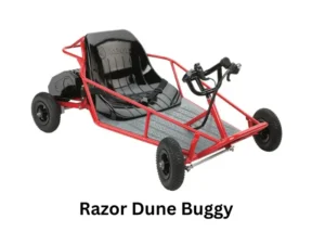 Electric off-road fun: Razor Dune Buggy, a compact and sleek all-terrain vehicle designed for outdoor adventures.