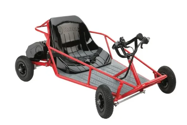 Image of the Razor Dune Buggy, an off-road electric go-kart, designed for outdoor adventures, featuring a sleek and sturdy design for thrilling rides.