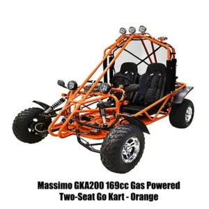 Massimo-GKA200-169cc-Gas-Powered-Two-Seat-Go-Kart-Orange